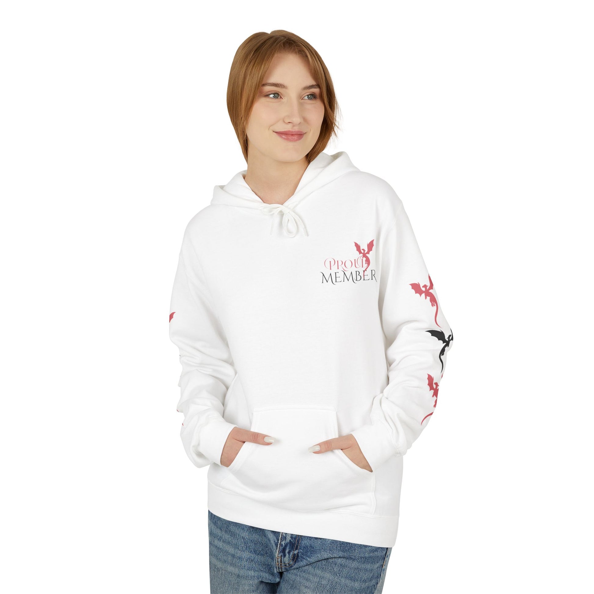 Dragon Den Hoodie with Sleeve Design- INTERNATIONAL